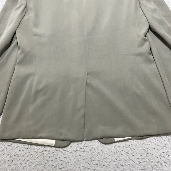 Nautica Men's 42 Regular 100% Silk Sage Green/Gray Suit Jacket Sport Coat 42R - Picture 15 of 15